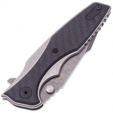 Нож складной ZERO TOLERANCE 0393GLCF, Carbon Black, CPM 20CV клинок P 8,9 см