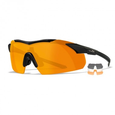 Очки защитные Wiley X WX Vapor Comm (Frame: Matte Black, Lens: Clear + Grey + Rust)