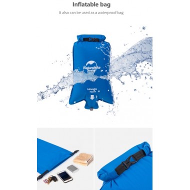 Коврик надувной NATUREHIKE FC11, 2 местный 200х120х6.5см, голубой