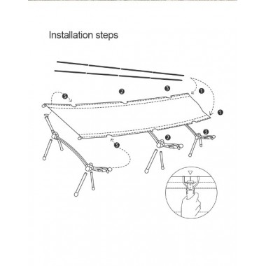 Кровать раскладная NATUREHIKE XJC04, ультра легкая, зеленая