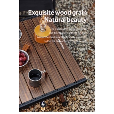 Стол складной NATUREHIKE 125х60см, 8,8 кг, цвет ореховое дерево