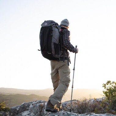 Рюкзак туристический NATUREHIKE Rock, 60L+5L, 26х18х67см, черный