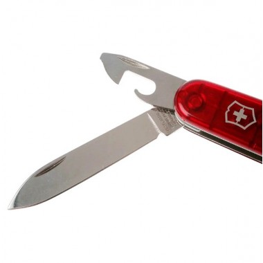 Нож перочинный Victorinox Spartan (1.3603.T) 91 мм, 12 функций, прозрачный красный