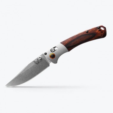 Нож складной BENCHMADE Mini Crooked River, Wood, S30V клинок P 8,6 см