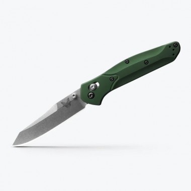 Нож складной BENCHMADE Osborne, Aluminum Green, S30V клинок P 8,6 см