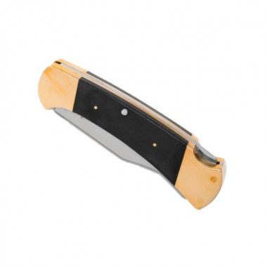 Нож складной BUCK 112 Ranger Vintage, Micarta Black/Brass, 440C клинок P 7,6 см