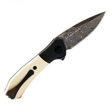 Нож складной BUCK 590 Paradigm Damascus LE 2023, G-10 White, Damascus клинок P 7,6 см