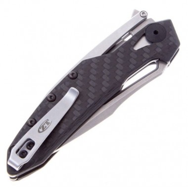 Нож складной ZERO TOLERANCE 0990, Carbon Black, CPM 20CV клинок P 8,3 см