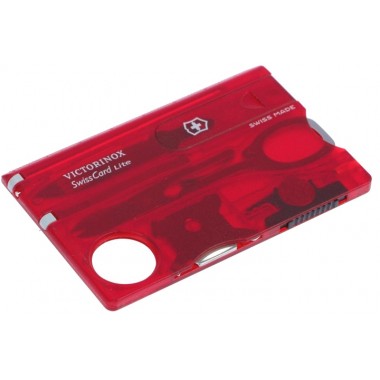 Швейцарская карточка Victorinox SwissCard Lite (0.7300.T), красная