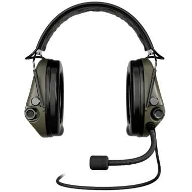 Тактическая гарнитура SORDIN SUPREME MIL CC SLIM HEADBAND, green/черная кожа (Nexus TP120)