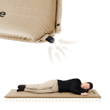 Коврик самонадувной NATUREHIKE D03, 200х63х5см, хаки