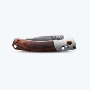 Нож складной BENCHMADE Mini Crooked River, Wood, S30V клинок P 8,6 см