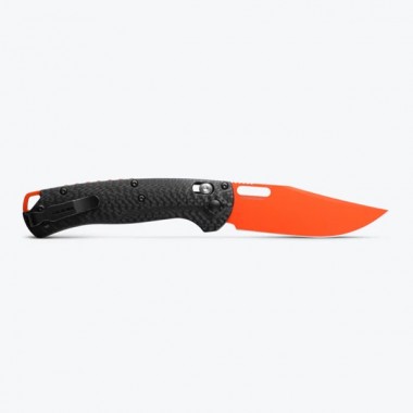 Нож складной BENCHMADE Taggedout, Carbon, Magnacut клинок оранж. P 8,8 см