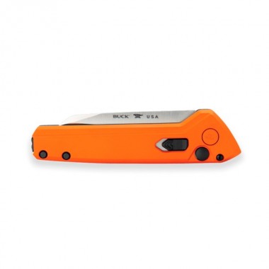 Нож складной BUCK 838 Wharncliffe Deploy Auto, Aluminum Orange, 154CM клинок P 7,9 см