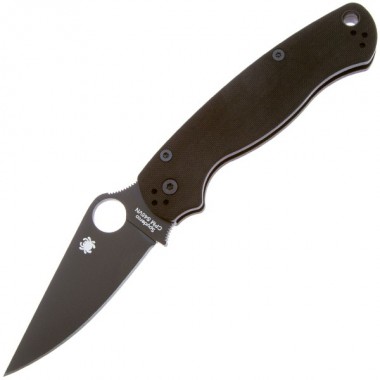 Нож складной SPYDERCO Para Military 2 G-10 Black/Black blade
