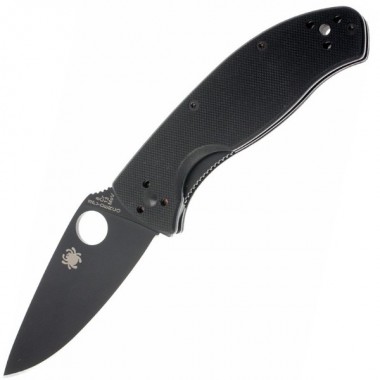 Нож складной SPYDERCO Tenacious G-10 Black/Black blade