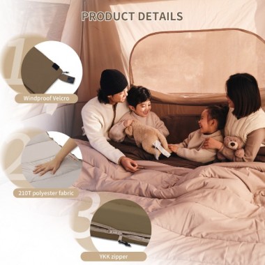 Спальный мешок NATUREHIKE YC Extra wide, 115х200см