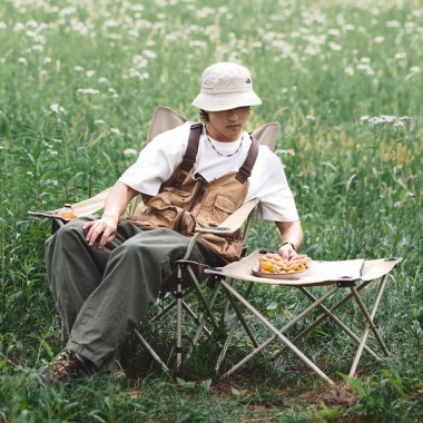 Шезлонг складной NATUREHIKE Nightfall T05J, 5,6 кг, хаки