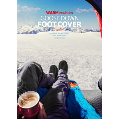 Тапочки теплые NATUREHIKE гусиный пух, черные