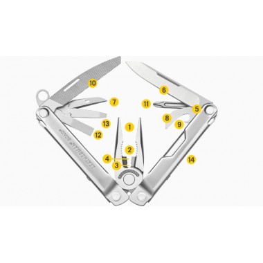 Мультитул LEATHERMAN Bond Mossy Slate 14 инстр., 10 см, чехол нейлон