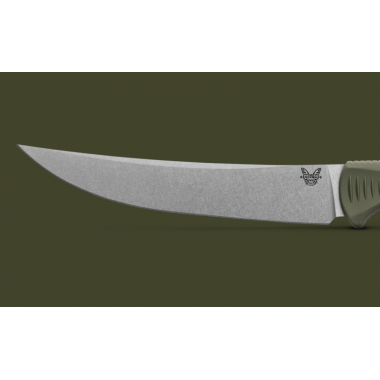 Нож BENCHMADE Meatcrafter, Santoprene Dark Olive, CPM154 клинок P 15,4 см