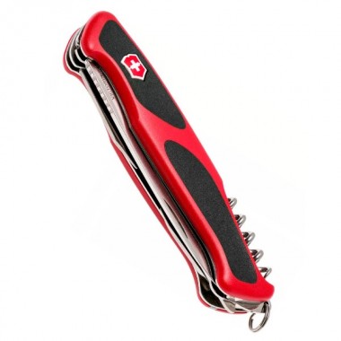 Нож перочинный Victorinox RangerGrip 55 (0.9563.C) 130мм 12функций красный/черный