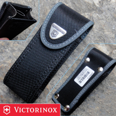 Чехол из нейлона Victorinox Belt Pouch (4.0547.3) черный с застежкой на липучке/отдел.для фонаря
