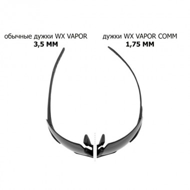 Очки защитные Wiley X WX Vapor Comm (Frame: Matte Black, Lens: Clear + Grey + Rust)
