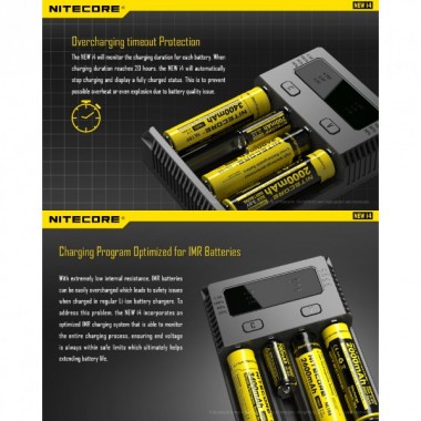 Зарядное устройство NITECORE New i4 18650/16340 (4x батареи)