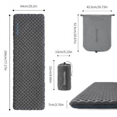 Надувной туристический коврик Naturehike R3.5