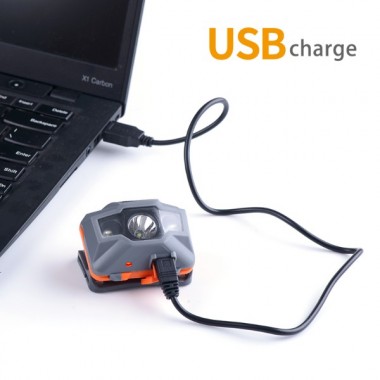 Фонарь налобный NATUREHIKE TD-02, 150lm, оранжево-серый