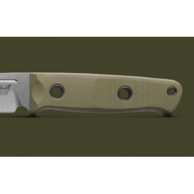 Нож BENCHMADE Mini Bushcrafter, G-10 OD Green, S30V клинок P 8,6 см