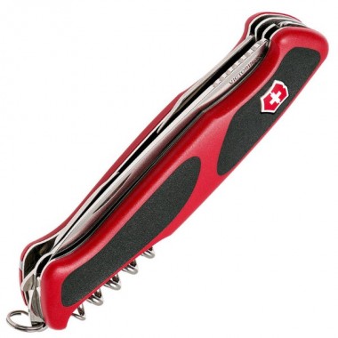 Нож перочинный Victorinox RangerGrip 55 (0.9563.C) 130мм 12функций красный/черный