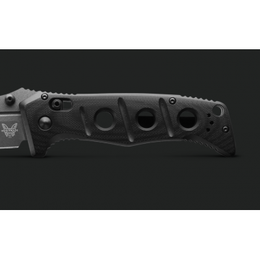 Нож складной BENCHMADE Adamas, G-10 Black, Cru-Wear клинок черн. P 9,7 см