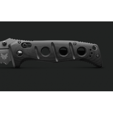 Нож складной BENCHMADE Adamas, G-10 Black, Cru-Wear клинок черн. PS 9,7 см