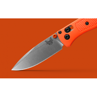 Нож складной BENCHMADE Mini Bugout, Grivory Orange, S30V клинок P 7,2 см