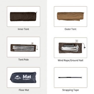 Палатка NATUREHIKE Cycling Ultralight, 1 местная, желтая