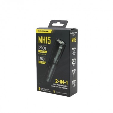 Фонарь NITECORE MH15 (Luminus SST40, 2000 люмен, 250 метров, 200 часов)