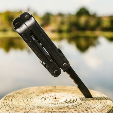 Мультитул LEATHERMAN Super Tool 300 EOD Black, 19 инстр, 11,5см, чехол Molle Brown