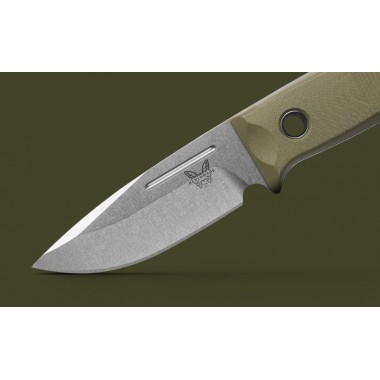 Нож BENCHMADE Mini Bushcrafter, G-10 OD Green, S30V клинок P 8,6 см
