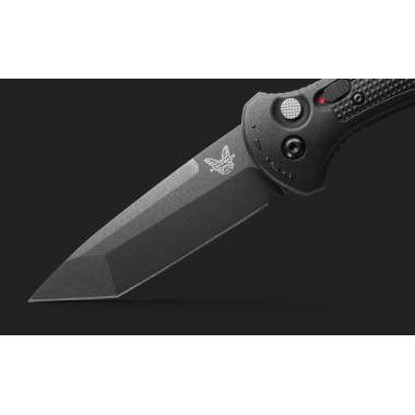 Нож складной BENCHMADE Claymore, Grivory Black, D2 клинок черн.кобальт P 9,1 см