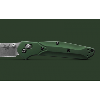 Нож складной BENCHMADE Osborne, Aluminum Green, S30V клинок P 8,6 см