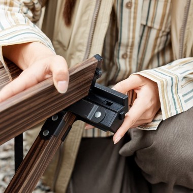 Стол складной NATUREHIKE 125х60см, 8,8 кг, цвет ореховое дерево