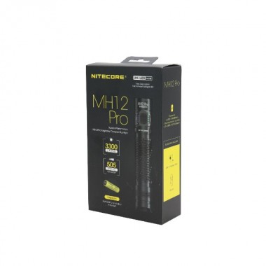 Фонарь NITECORE MH12 Pro (NiteLab UHi40, 3300 люмен, 505 метров, 650 часов, 21700)
