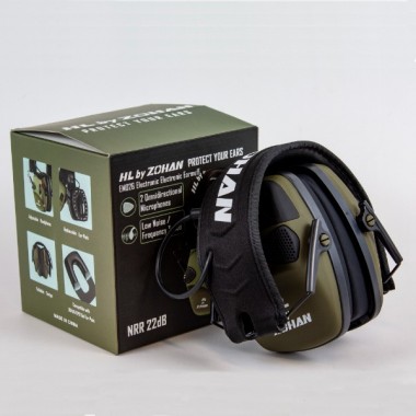 Активные наушники HL by ZOHAN EM026, NRR 22dB, Green
